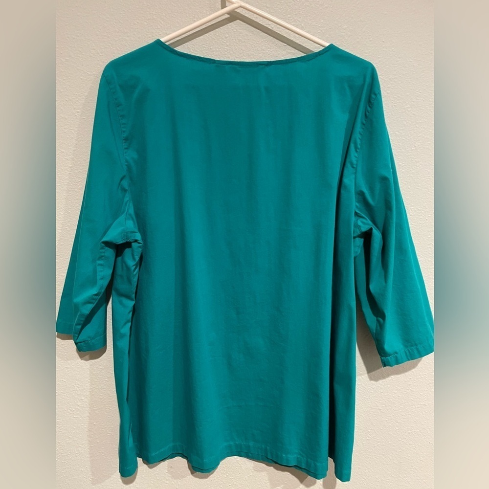 Liz Claiborne Teal XL tunic. - Picture 5 of 5
